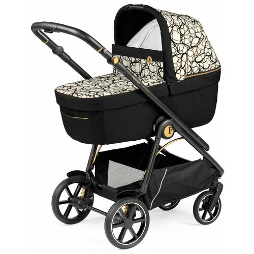 коляска 3в1 peg perego futura modular quartz Универсальная коляска Peg-Perego Коляска 2 в 1 Peg Perego Veloce, graphic gold, цвет шасси: черный