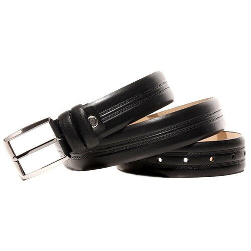 фото Ремень vitacci lg0031-115 мужской черный натуральная кожа