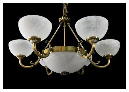 Люстра Arte Lamp Windsor A3777LM, E27, 240 Вт, кол-во ламп: 6 шт., цвет: бронза - фотография № 11