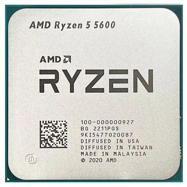 Процессор AMD Ryzen 5 5600 AM4, 6 x 3500 МГц, OEM