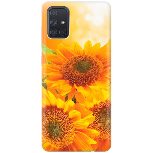 фото Re:pa накладка transparent для samsung galaxy a71 с принтом "три подсолнуха"