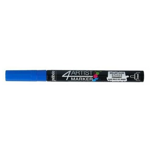 Маркер художественный 4Artist Marker на масляной основе 2 мм круглое перо синий Pebeo 1484₽
