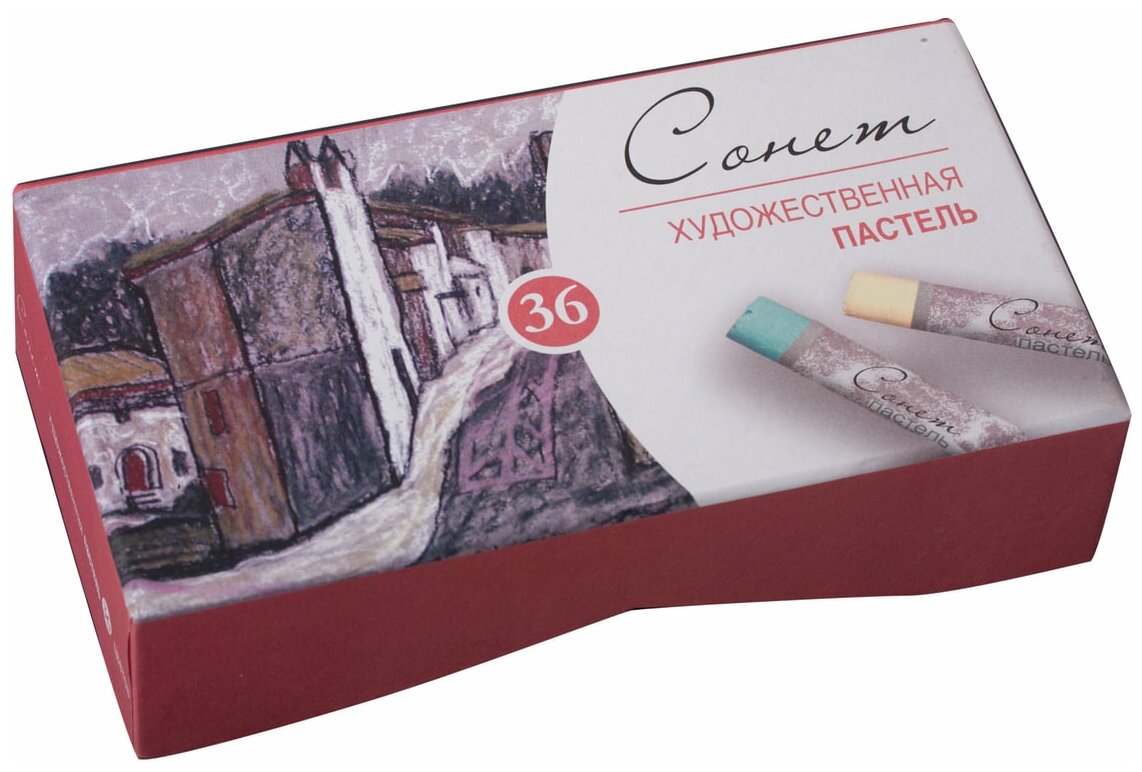 Пастель Невская Палитра Сонет, сухая, худож, 36 цветов, круглое сечение