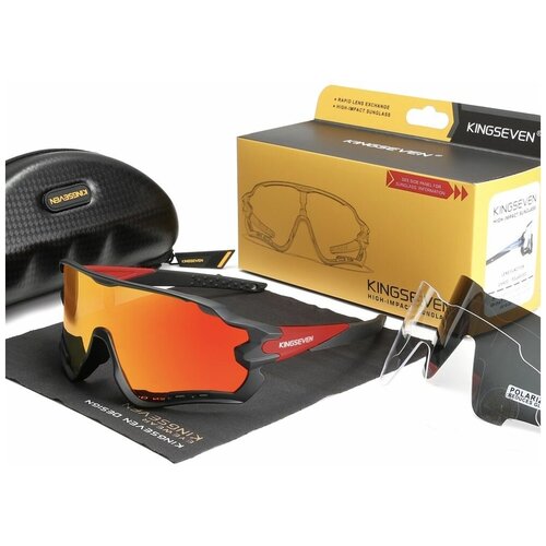 фото Спортивные солнцезащитные очки ls-911_c14_red_red kingseven