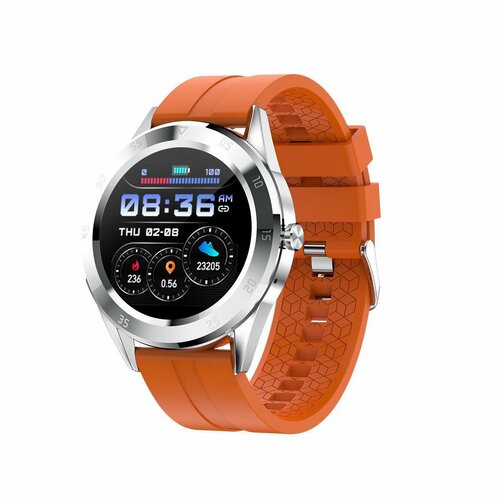 Умные часы Smart Sport Watch Y10 / фитнес браслет / оранжевый