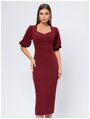 Платье 1001dress, размер 48, бордовый