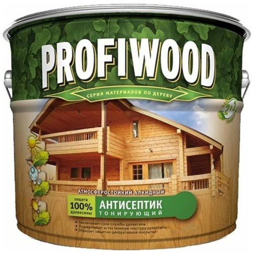 Тонирующий атмосферостойкий алкидный антисептик Profiwood 3890