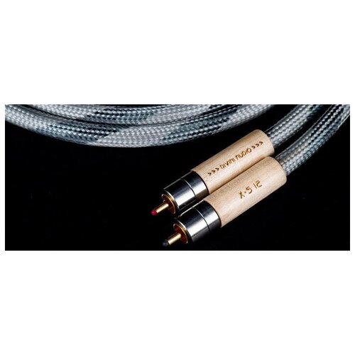 Кабель аудио 2xRCA - 2xRCA Divini Audio X-S12 RCA 1 m haldane pair diy 7n occ pure copper rca reference interconnect audio cable with gold plated wbt plug