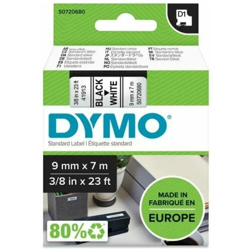 картридж byz s0720680 40913 для принтеров dymo d1 9мм 7м черный на белом Картридж Dymo S0720680