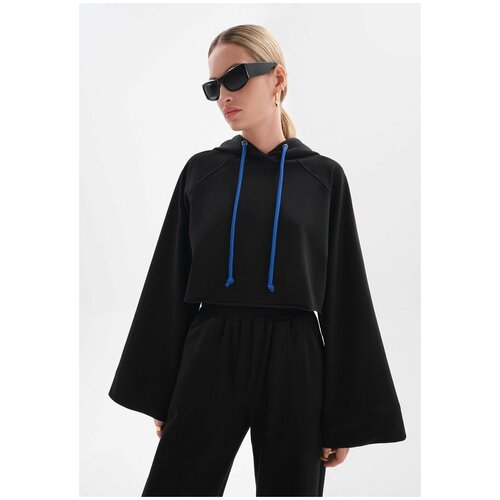 фото Худи женское toptop черный размер 44-46