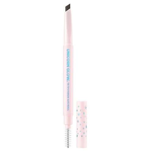 карандаш для бровей unicorn glow tri tip eyebrow auto pencil 0 14 г Unicorn Glow Карандаш для бровей Tri Tip Eyeborow Auto Pencil, оттенок 01 black brown