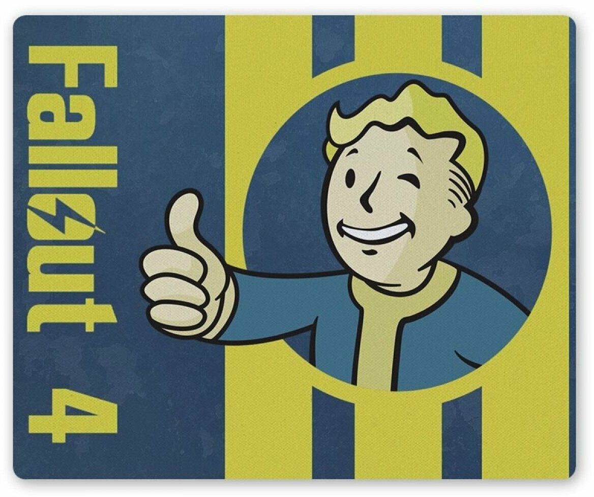 Коврик для мышки прямоугольный Fallout 4 - Vault Boy