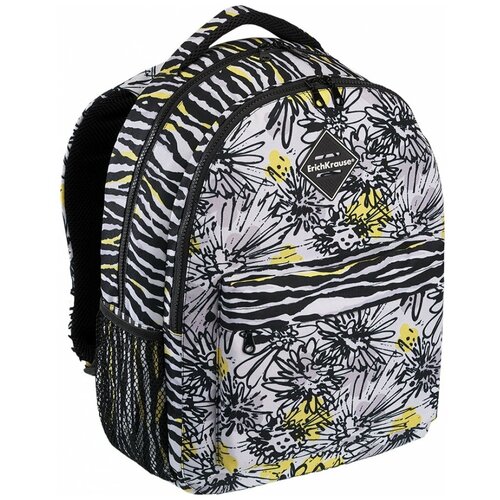 Ученический рюкзак ErichKrause EasyLine с двумя отделениями 20L Zebra Flower