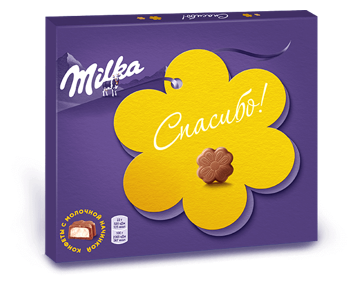 Конфеты из молочного шоколада Milka с молочной начинкой, 110 г - фотография № 1