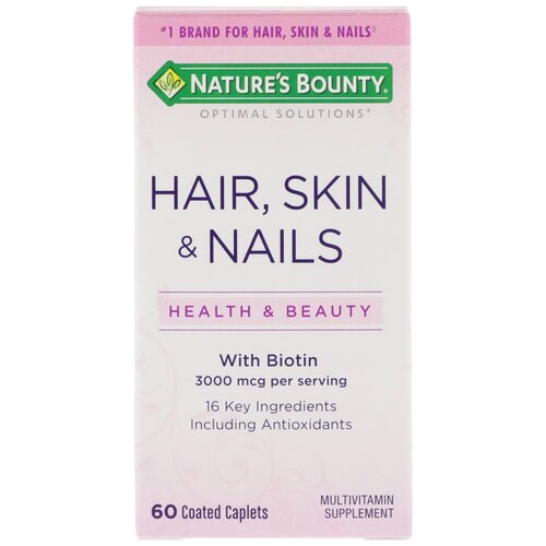 Капсулы Nature's Bounty Hair, Skin & Nails, 60 шт.