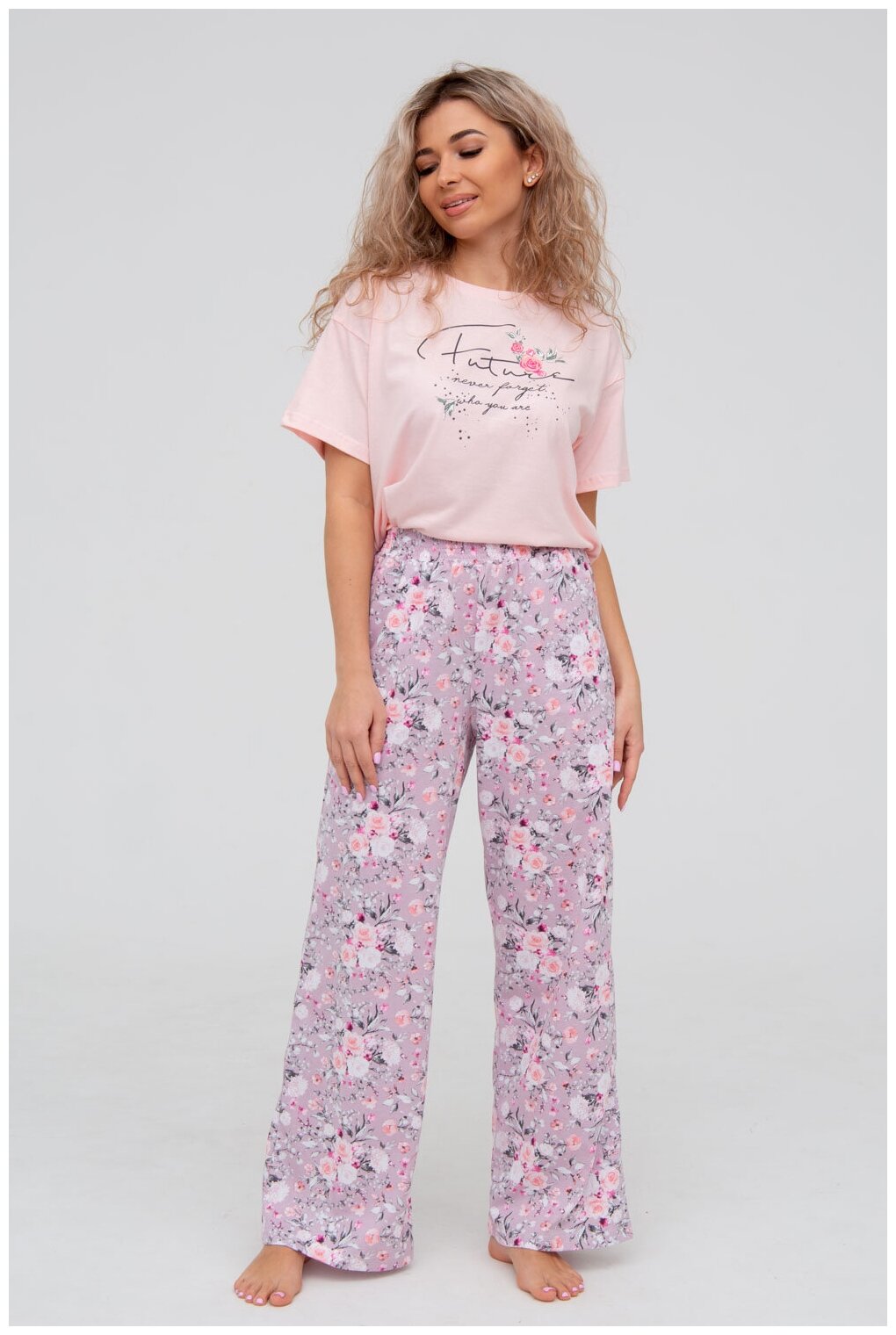 Пижама DIANIDA М-799 размеры 44-54 (50, Розовый) - фотография № 6