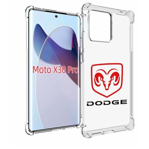 Чехол MyPads dodge-2 мужской для Motorola Moto X30 Pro задняя-панель-накладка-бампер