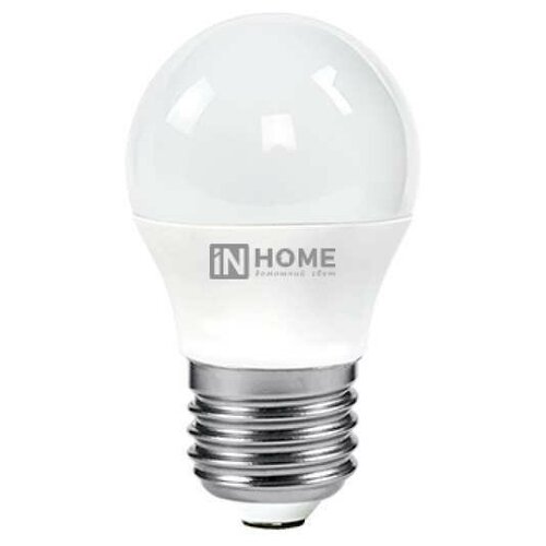 Лампа IN-HOME VC, 8Вт, ШАР, Е27, 220В, 600Лм, 3000К