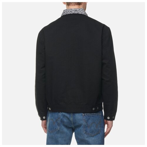 фото Мужская демисезонная куртка edwin aaren lined panama canvas чёрный, размер xl