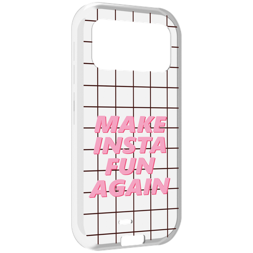 чехол mypads розовая надпись про инст для xiaomi poco m5 задняя панель накладка бампер Чехол MyPads розовая-надпись-про-инст для Oukitel F150 H2022 задняя-панель-накладка-бампер