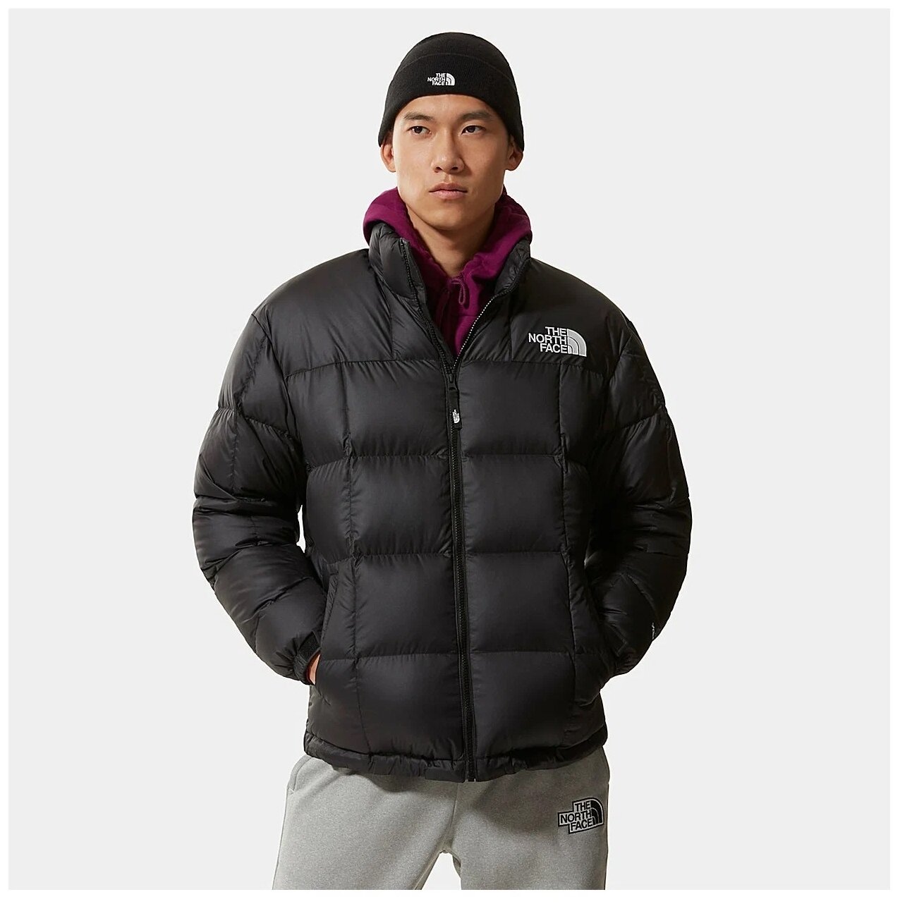 Пуховик мужской The North Face Lhotse Down Jacket TNF Black/TNF Black/TNF White, 