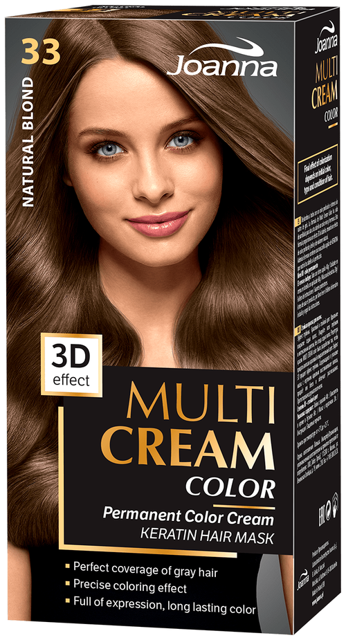 Joanna Multi Cream Color крем-краска для волос, 33 natural blond