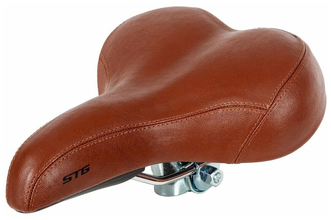 Седло велосипедное STG YBT-8013 коричневое