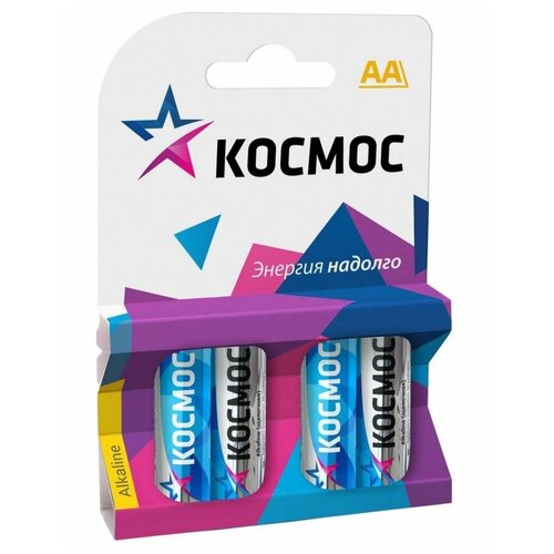 Элемент питания Космос Alkaline LR6 4BL classic АА 1,5 В