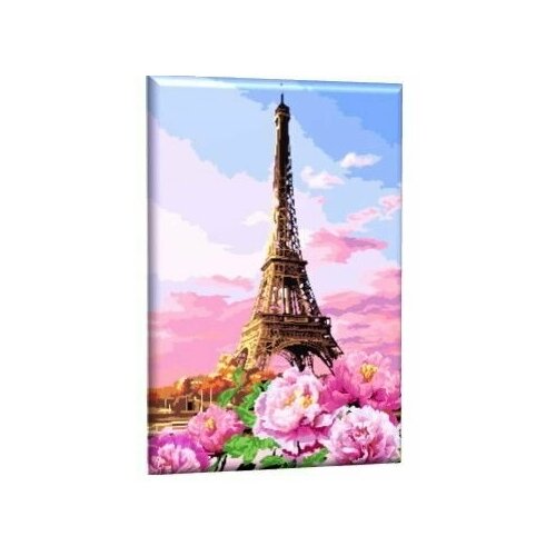 Картина рисование по номерам на холсте на подрамнике 40х50 см Эйфелева башня картина по номерам 40х50 эйфелева башня на холсте и подрамнике