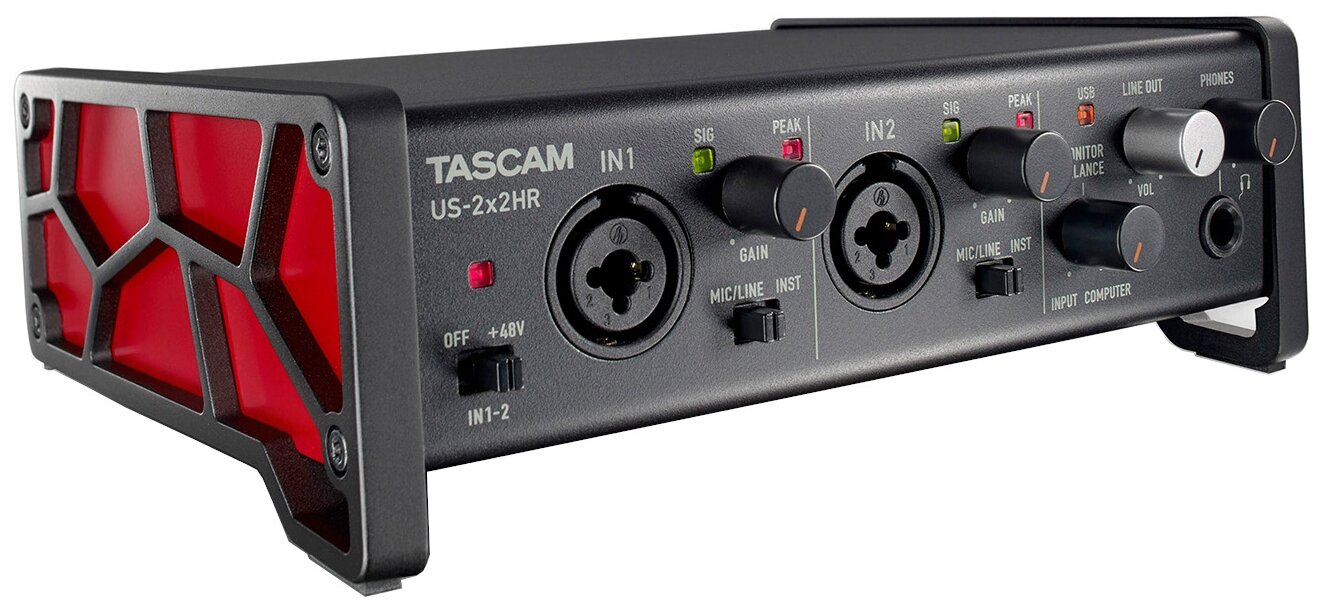 Внешняя звуковая карта Tascam US-2x2HR