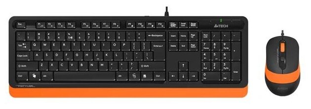 Комплект A4Tech F1010 Black/Orange