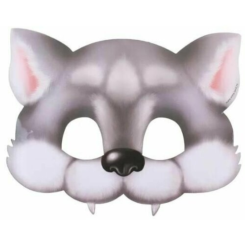 фото Маска карнавальная "волк", 21,6 х 17 см нет бренда