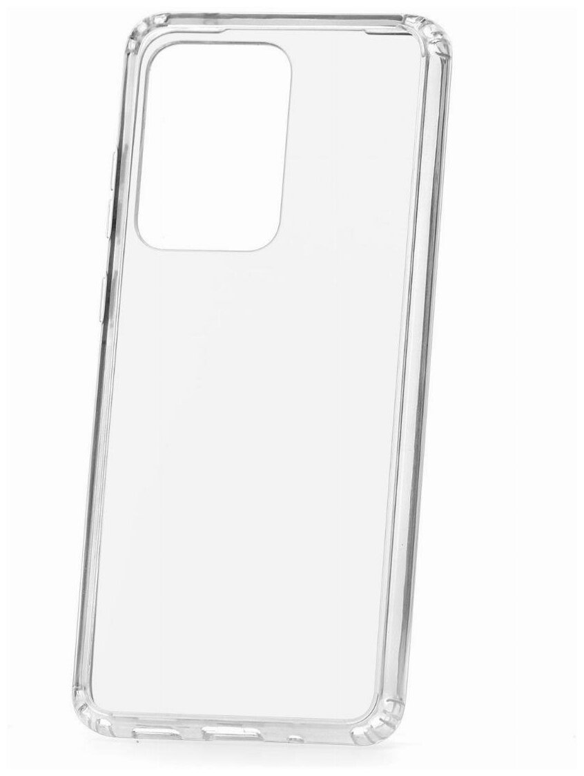 Чехол на Samsung S20 Ultra Kruche Acryl Crystal прозрачный, защитный силиконовый бампер, противоударный пластиковый кейс, накладка с защитой камеры