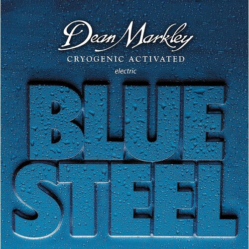 DM2554A Blue Steel Комплект струн для 7-струнной электрогитары, никелированные, 9-56, Dean Markley