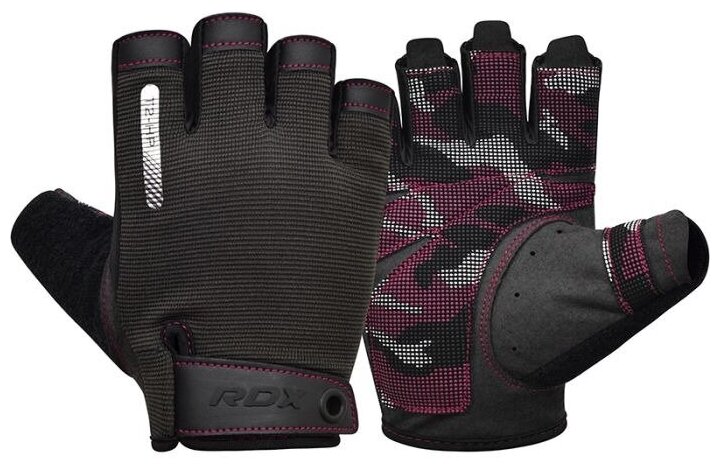 Перчатки для тяжелой атлетики RDX T2 HALF PINK - RDX - Розовый - M