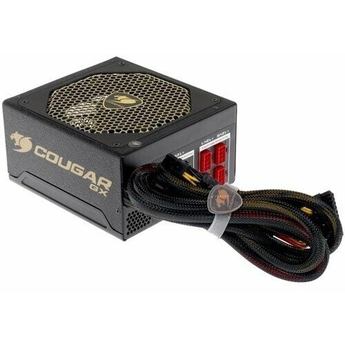 Блок питания Cougar GX 800 (Модульный, Разъем PCIe-4шт, ATX v2.31, 800W, Active PFC, 140mm Fan, 80 Plus Gold) (GX800) Retail