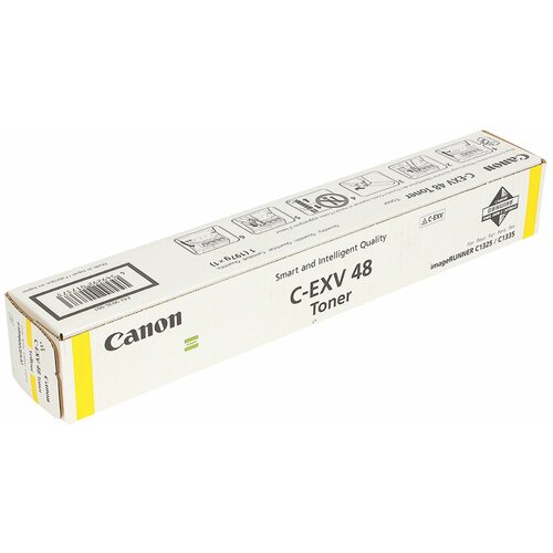 Тонер CANON C-EXV48Y iR C1325iF/1335iF, желтый, оригинальный, ресурс 11500 стр, 9109B002, 1 шт. тонер canon c exv48y ir c1325if 1335if желтый оригинальный ресурс 11500 стр 9109b002 1 шт