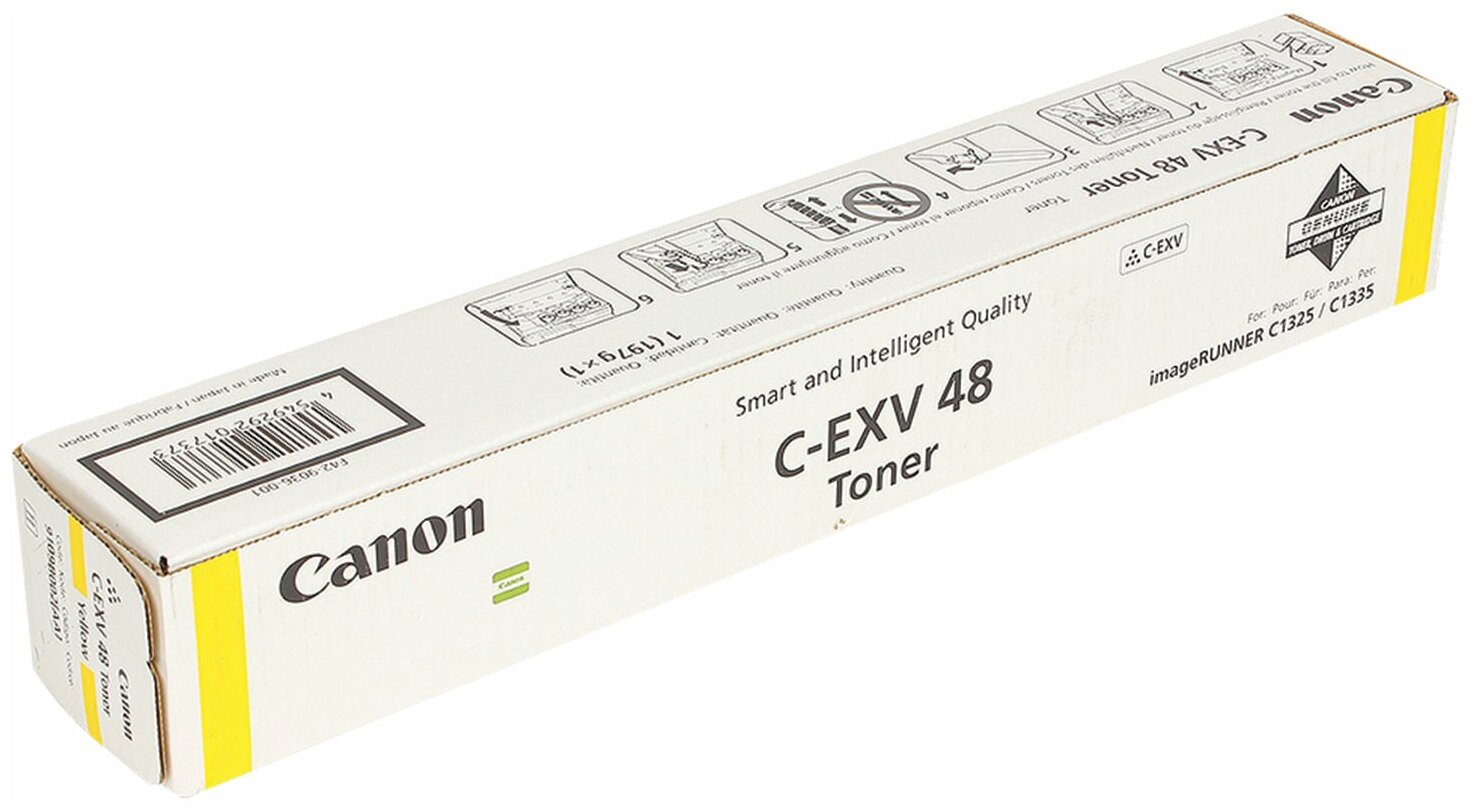 Тонер-картридж Canon C-EXV48Y желтый (туба) для копира iR C1325iF/1335iF 11500 стр