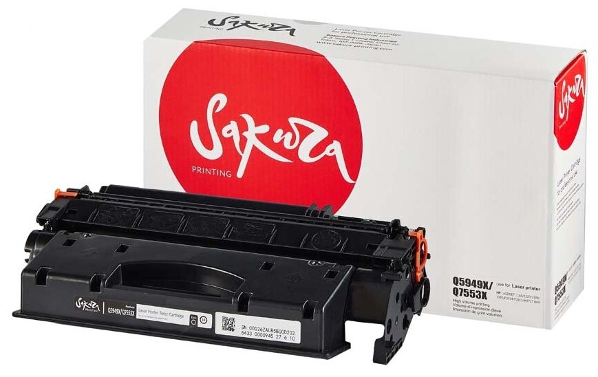 Картридж Q5949X/Q7553X для HP LaserJet 1320, 3390, 1320n, 3392, LBP-3300 6000 стр. Sakura