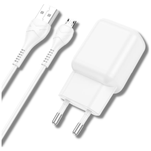 Сетевое зарядное устройствоUSB HOCO C96A micro 5V/2A 1м White