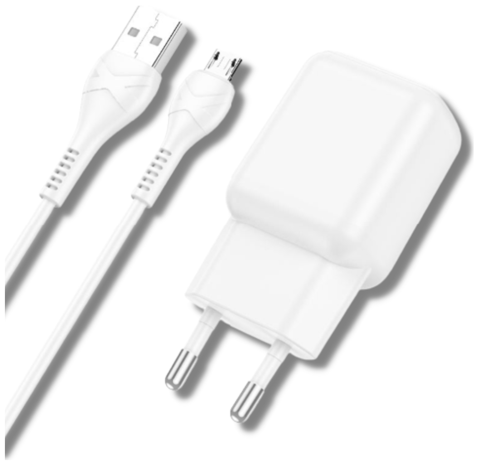 Сетевое зарядное устройствоUSB HOCO C96A micro 5V/2A 1м White