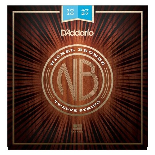 Струны для 12-струнной акустической гитары D'Addario NB1047-12