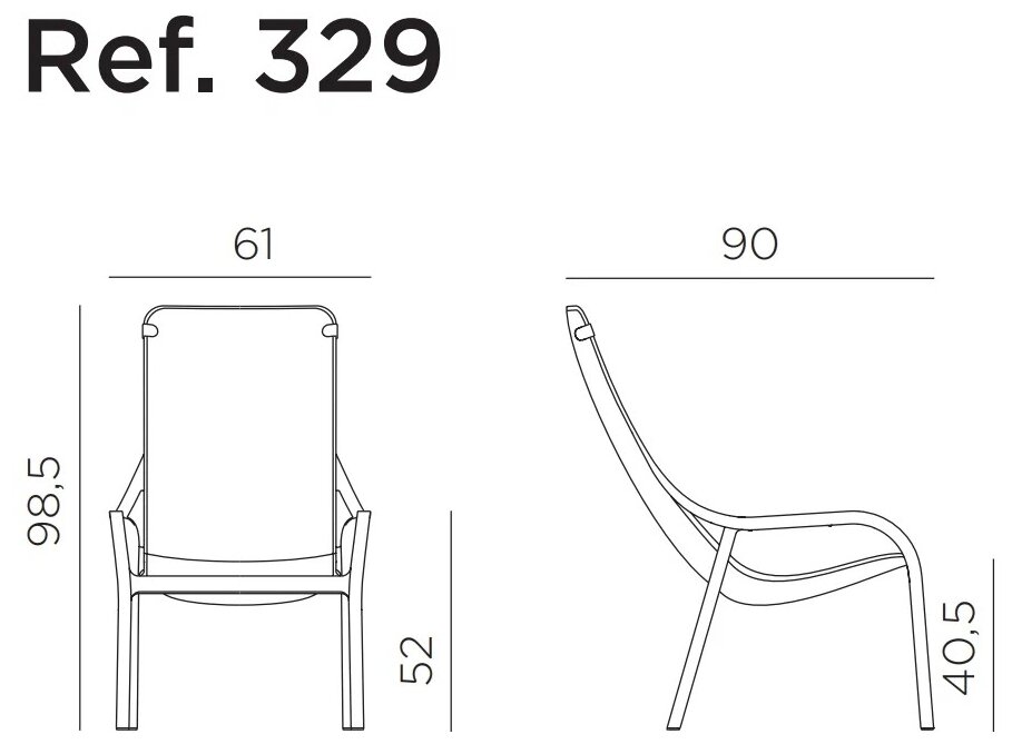 Комплект из 2-х кресел садовых Nardi Net Lounge Set, цвет горчичный - фотография № 11