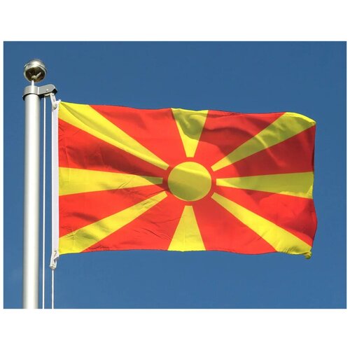 Флаг Северной Македонии 70х105 см бесплатная доставка флаг македонии xvggdg баннер 90 150 см подвесной национальный флаг македонии
