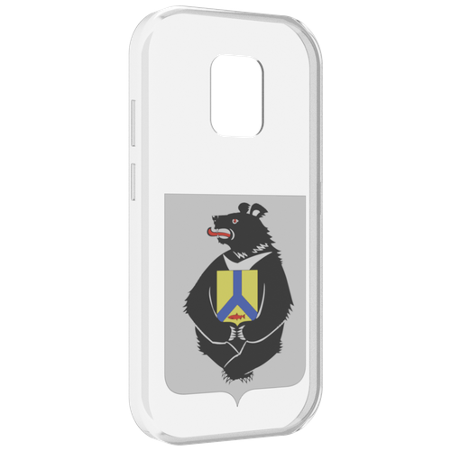 Чехол MyPads герб-хабаровский-край для UleFone Power Armor 14 / 14 Pro задняя-панель-накладка-бампер
