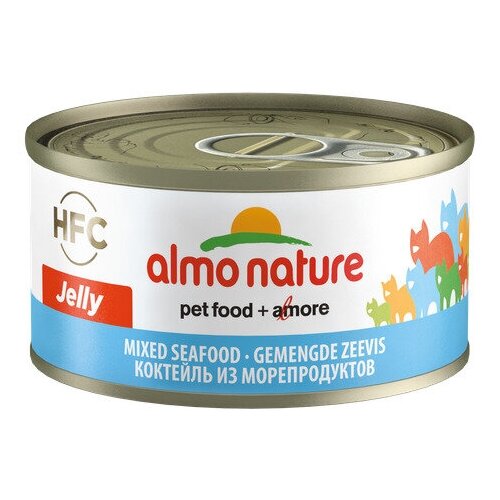 Almo Nature Консервы для Кошек с Морепродуктами 75% мяса (HFC Adult Cat Mixed Seafood) 0,07 кг x 1 шт.