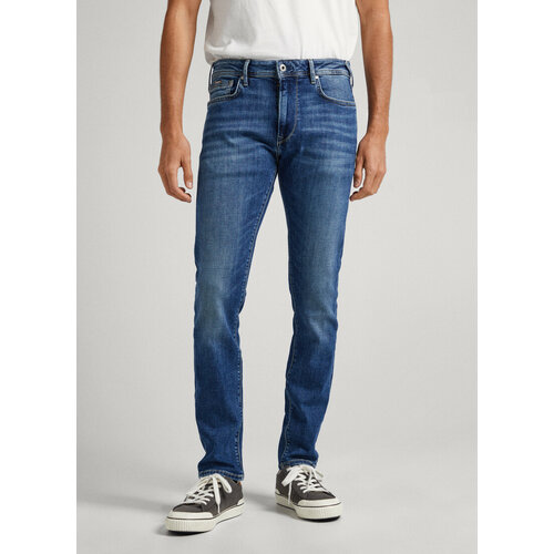 Джинсы зауженные Pepe Jeans STANLEY FIT, размер 32/32, синий