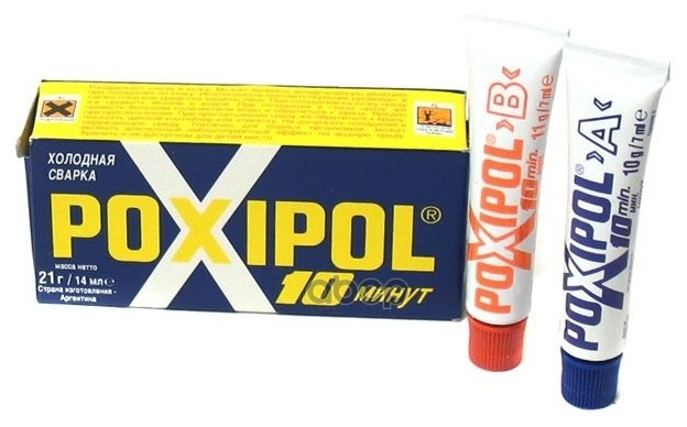 Клей / Холодная сварка "POXIPOL", 14 мл / Металлический (серый) - фотография № 14