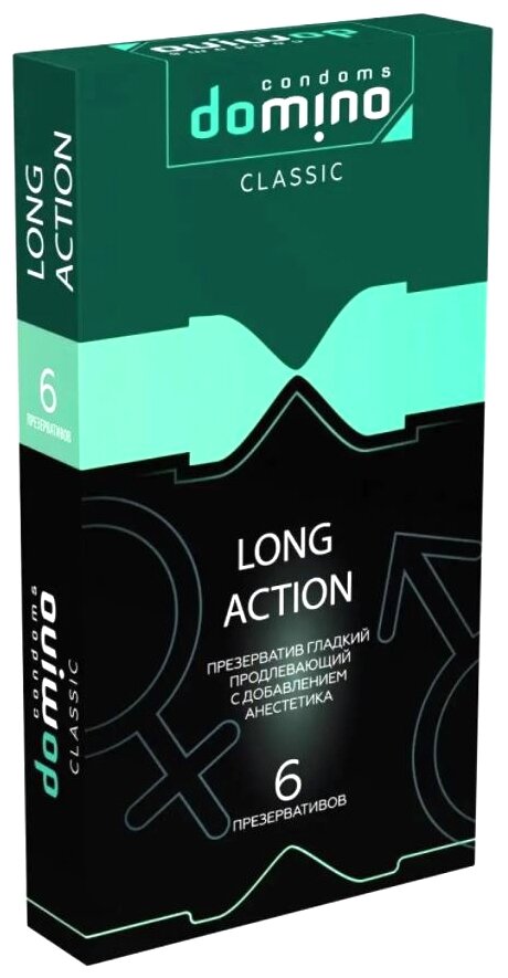 Презервативы с пролонгирующим эффектом DOMINO Classic Long action - 6 шт.