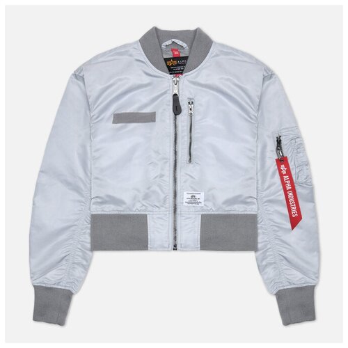 Женская куртка бомбер Alpha Industries L-2B Cropped Gen II Flight серый, Размер L